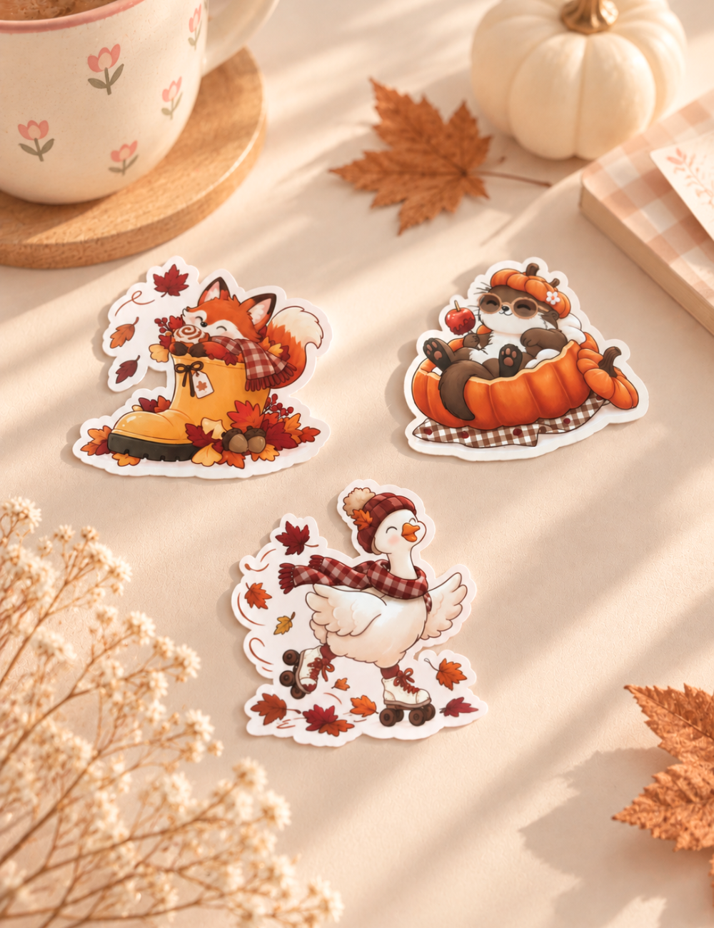 Stickers - Les copains d'automne